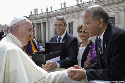 Pope Francis and RI Pres